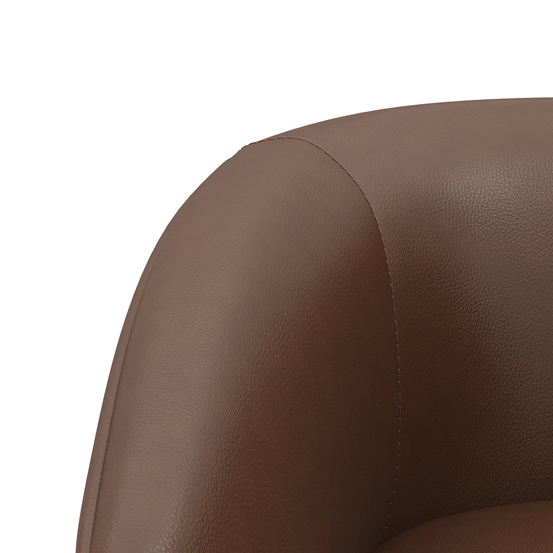 Barrel Bar Stool - Brown