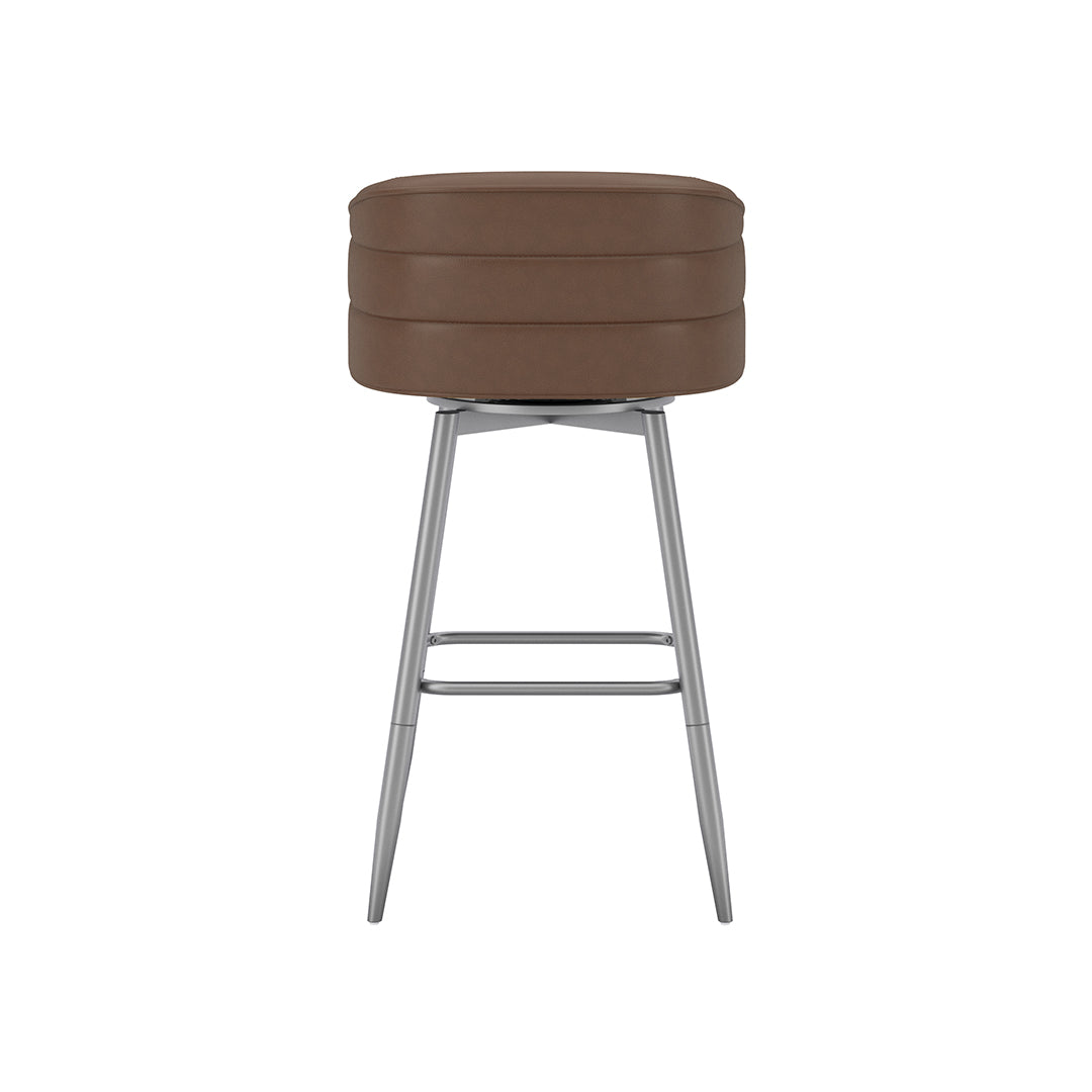 Barrel Bar Stool - Brown