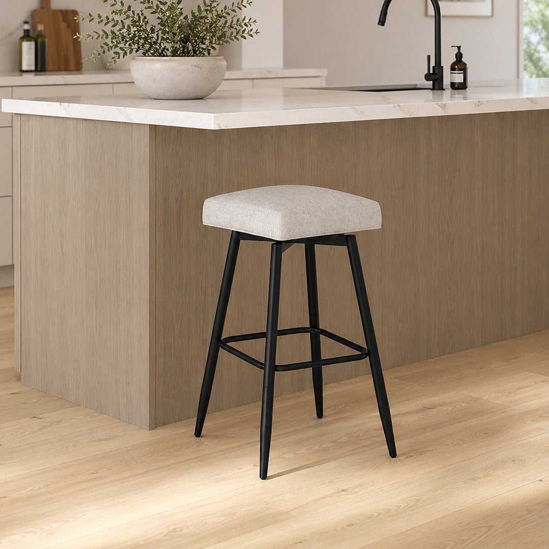 Square Bar Stool - Beige