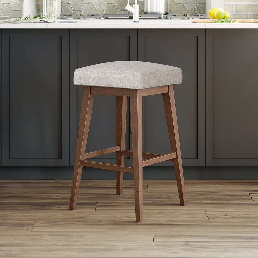 Square Bar Stool - Beige