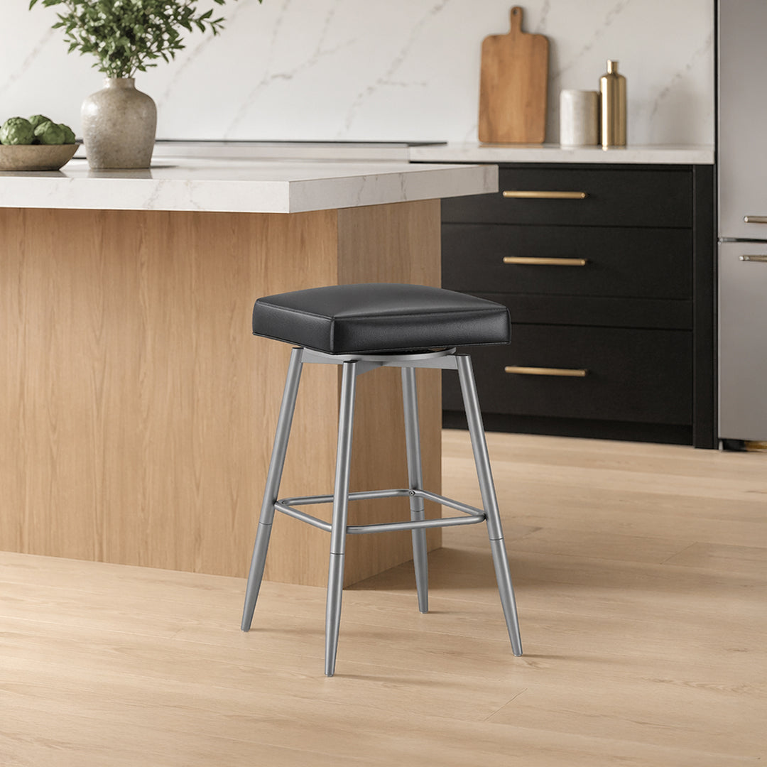 Square Bar Stool - Black
