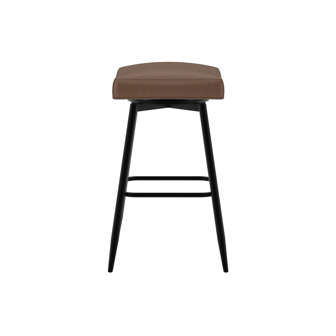 Square Bar Stool - Brown