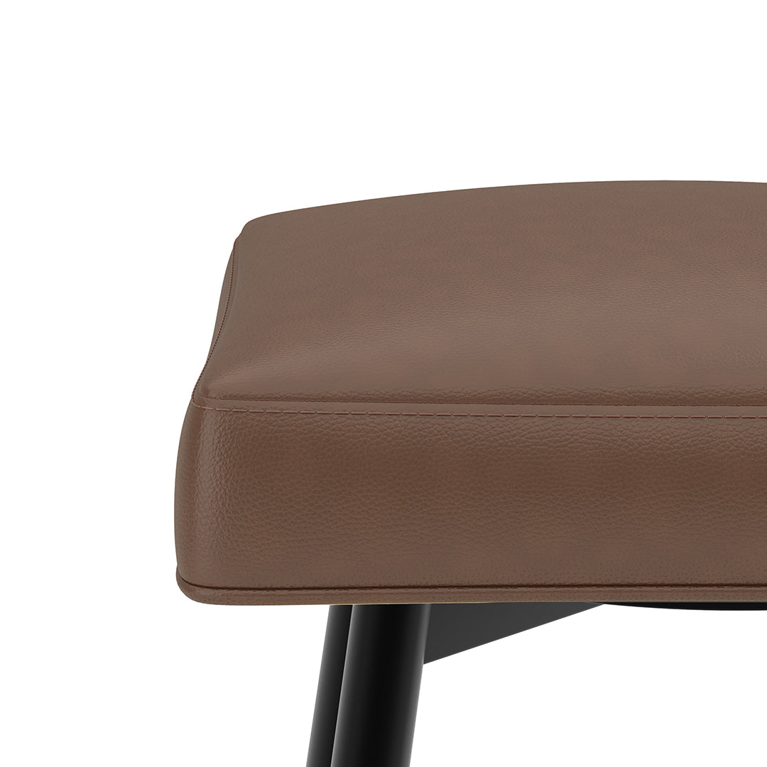 Square Bar Stool - Brown
