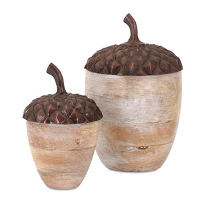 Wooden Acorns (Set of 2)