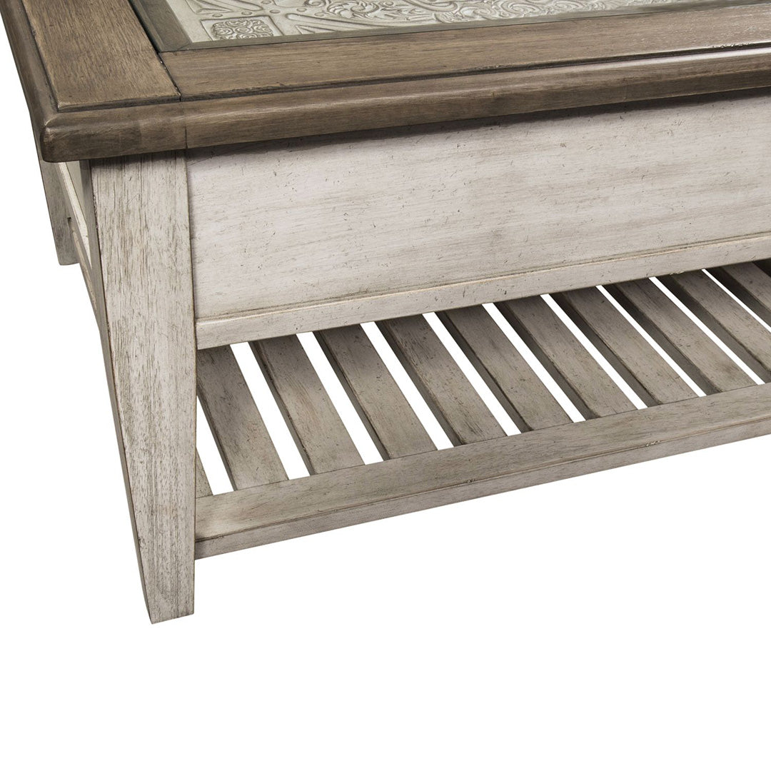 White Heartland Cocktail Table from Liberty Furniture - Additional view 8