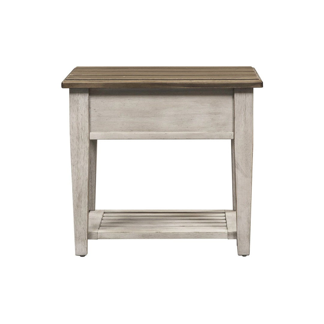 White Heartland End Table from Liberty Furniture - Additional view 5