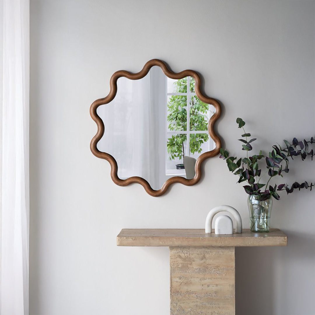 Wooden Wall Mirror
