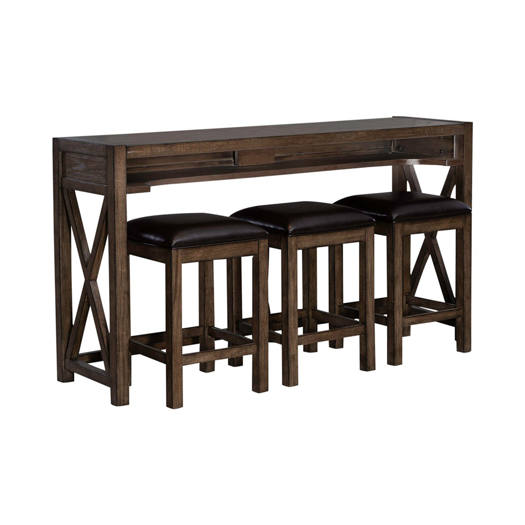 Lennox Console Table with Stools