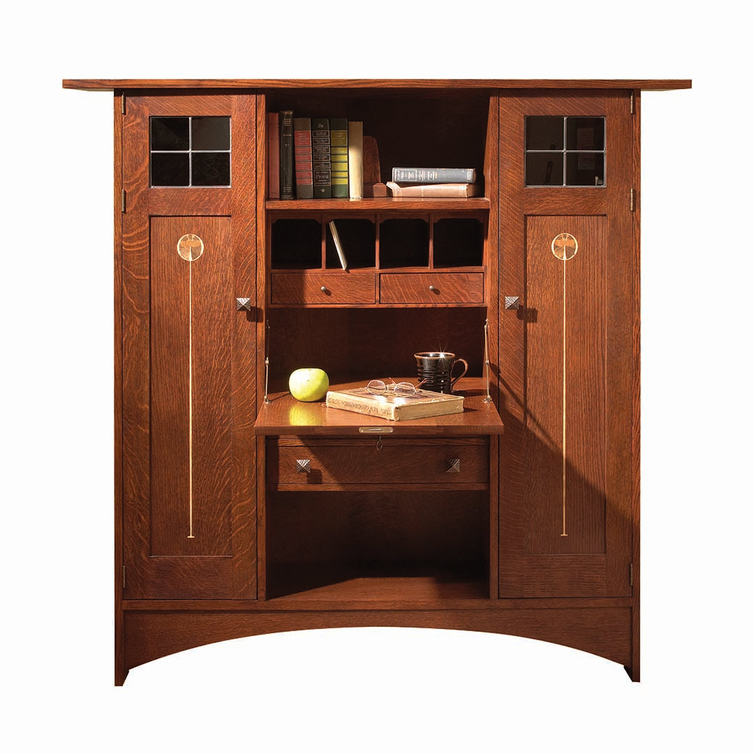 Harvey Ellis Fall Front Bookcase - Furniture Fair