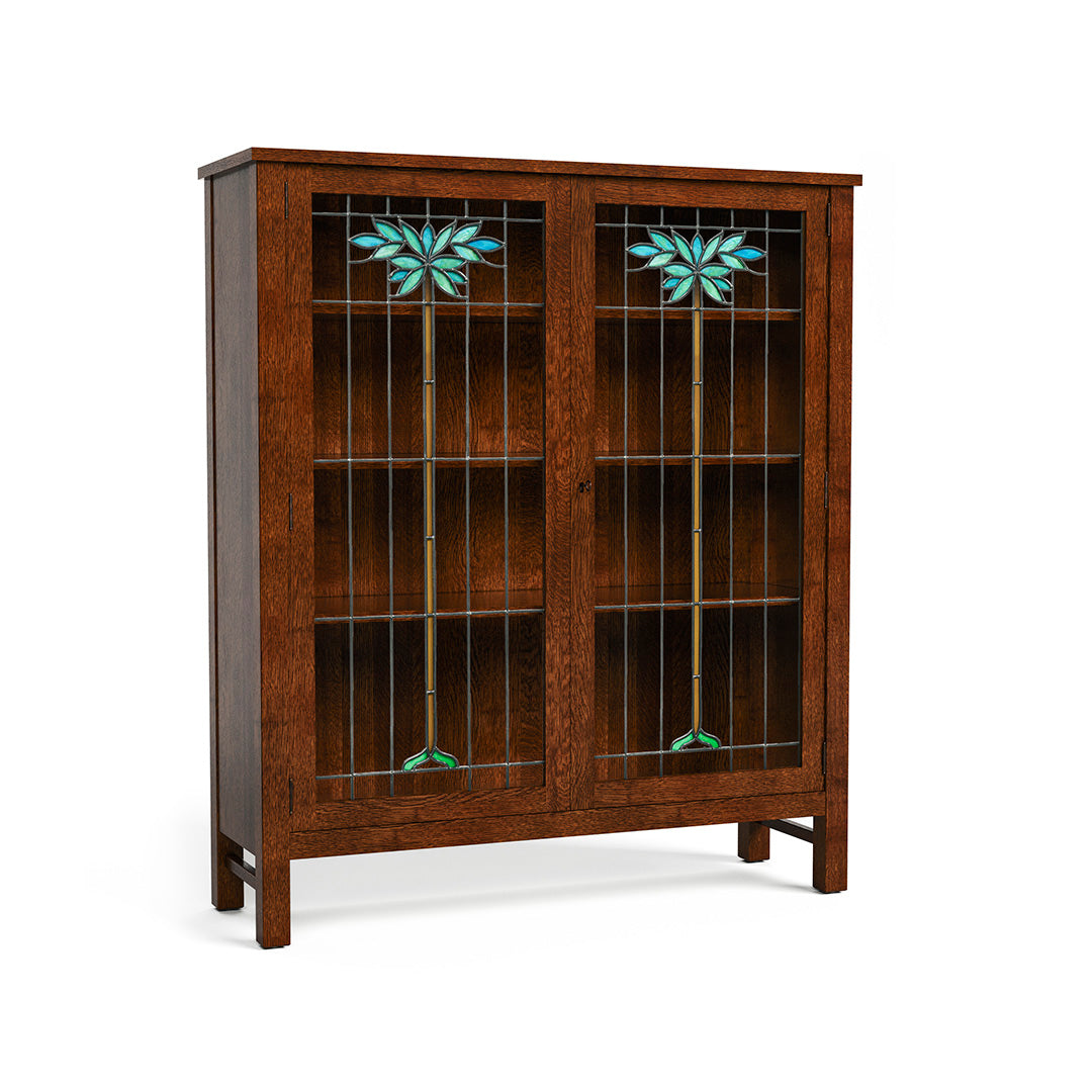 Collectors Edition from L and J.G. Stickley Inc in Brown Solid Wood with LED Lighting, Made in USA - Angle view
