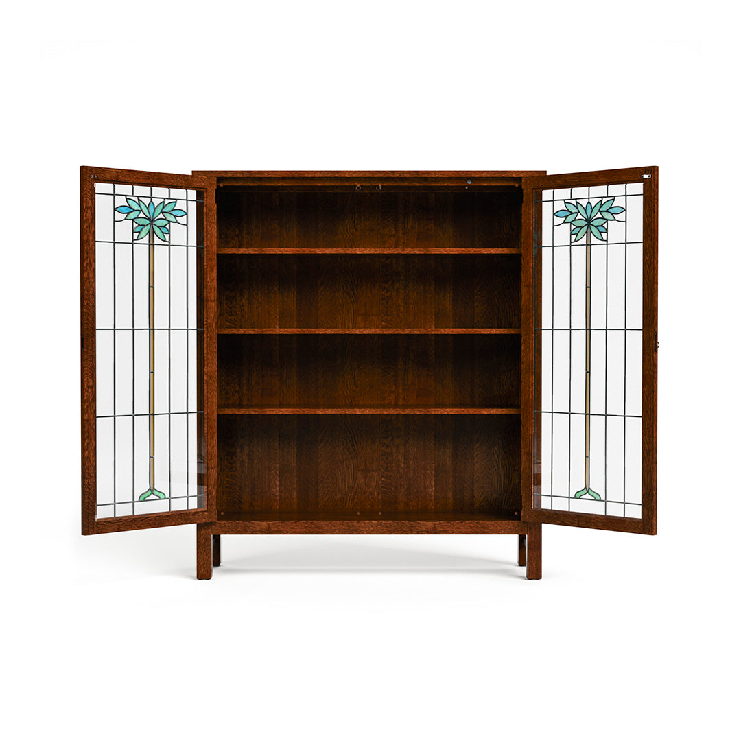 Collectors Edition from L and J.G. Stickley Inc in Brown Solid Wood with LED Lighting, Made in USA - Front view