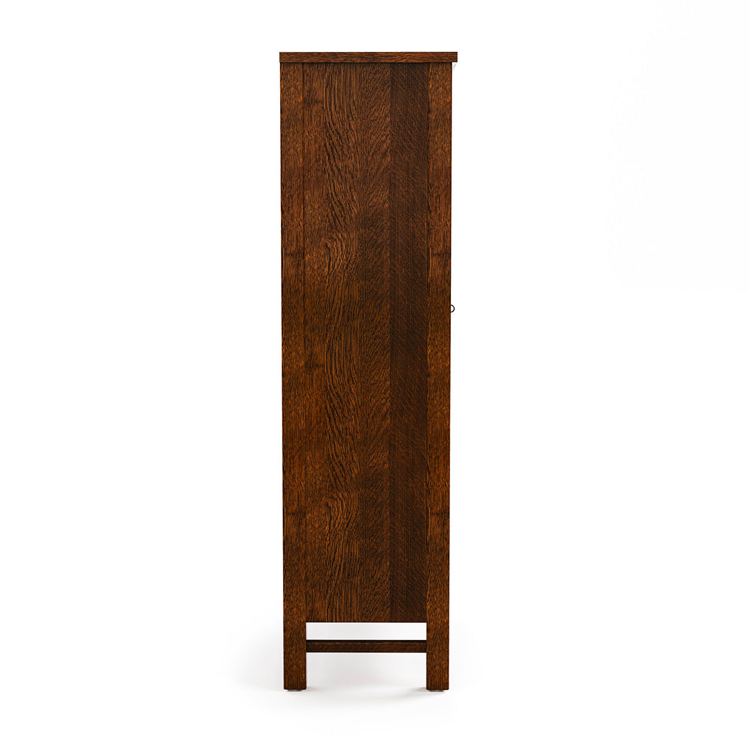 Collectors Edition from L and J.G. Stickley Inc in Brown Solid Wood with LED Lighting, Made in USA - Side view