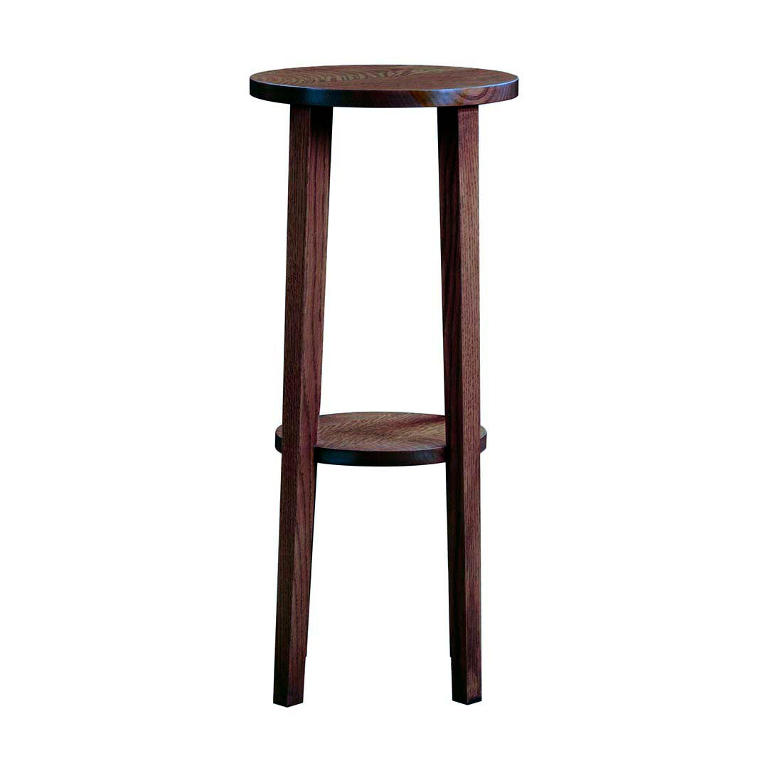 Little Treasures Round End Table II from L and J.G. Stickley Inc in Brown Solid Wood, Made in USA - Front view