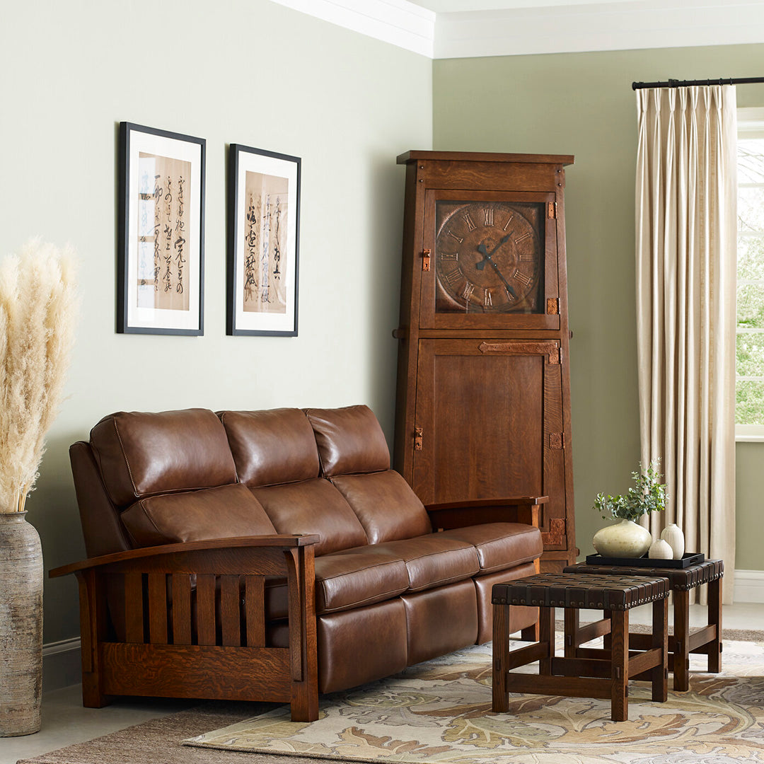 Asheville Clock with Strap Hinge