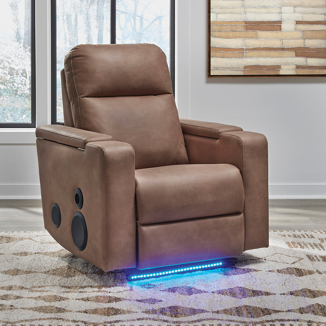 Modern home theater with Moto Motion zero-gravity reclining furniture