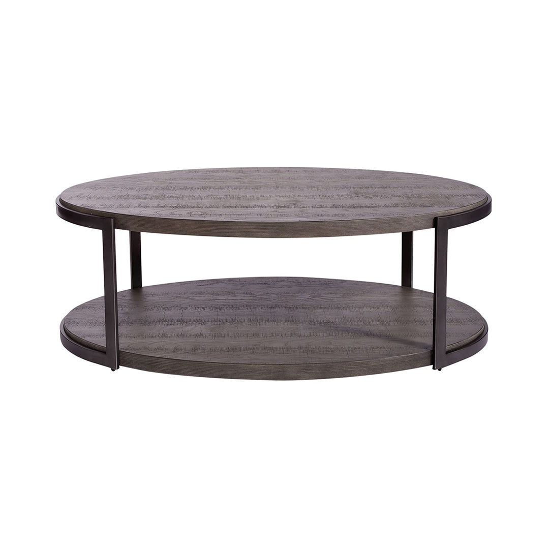 Modern View Oval Cocktail Table