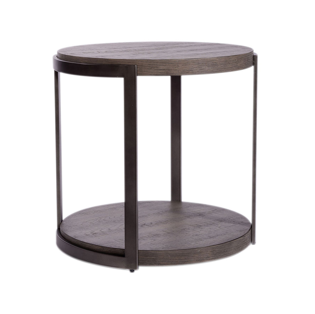 Modern View Round End Table
