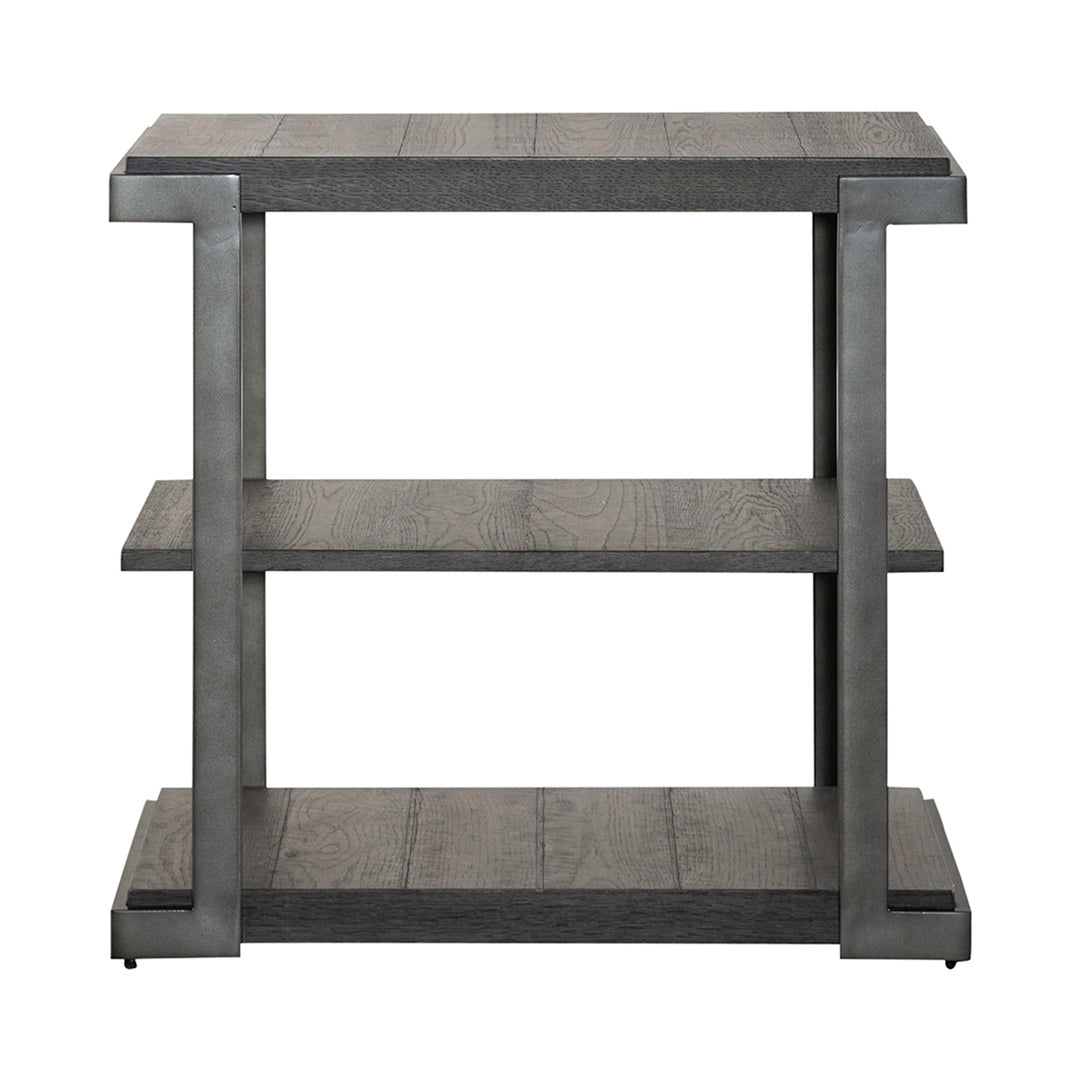 Modern View Tiered End Table from Liberty Furniture in Gray - Detail view