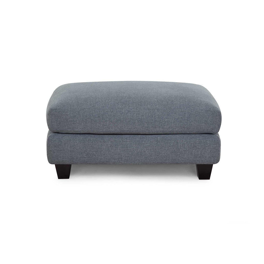 Gray ottoman on a white background