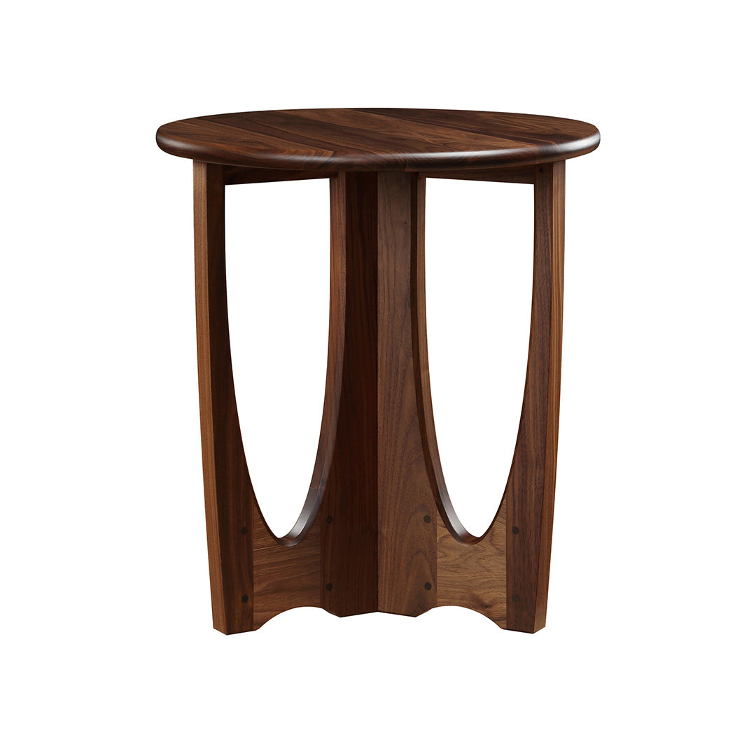 Walnut Grove Drink Table from L and J.G. Stickley Inc in Brown Solid Wood, Made in USA - Front view