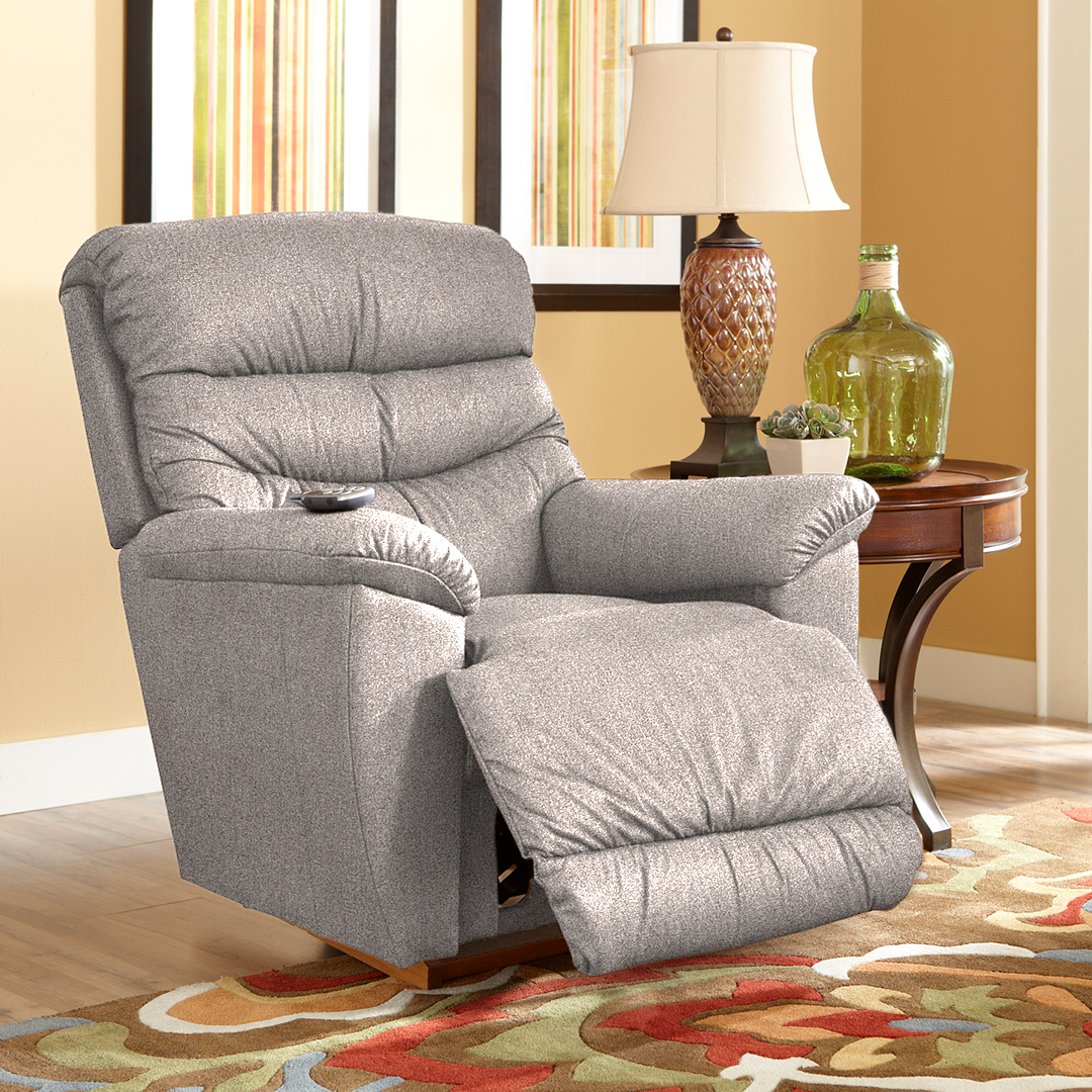 Joshua Rocker Recliner from La-Z-Boy Incorporated in Performance Fabric, Made in USA - Alternate angle