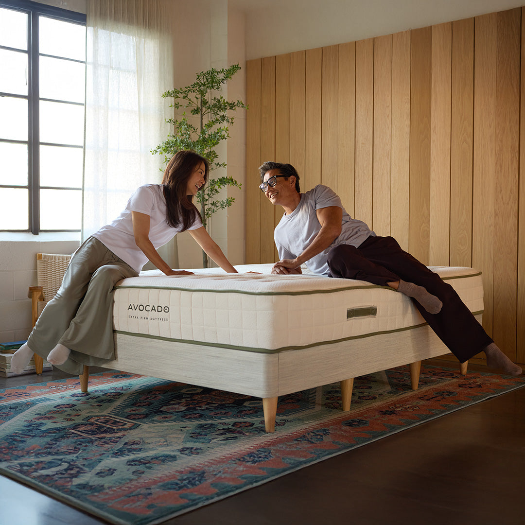 Avocado Green Mattress Foundation with Legs