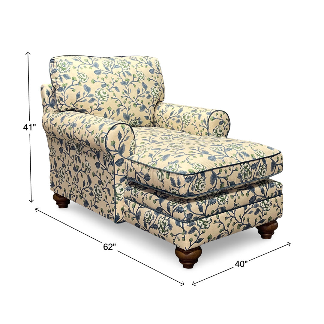 Adeline Chaise Lounge from Best Home Furnishings in Yellow Polyester with Hardwood Frame, Reversible Cushions, Made in USA - Additional view 10