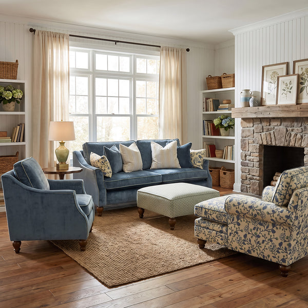 Adeline Power Recliner from Best Home Furnishings in Blue Velvet - Alternate angle