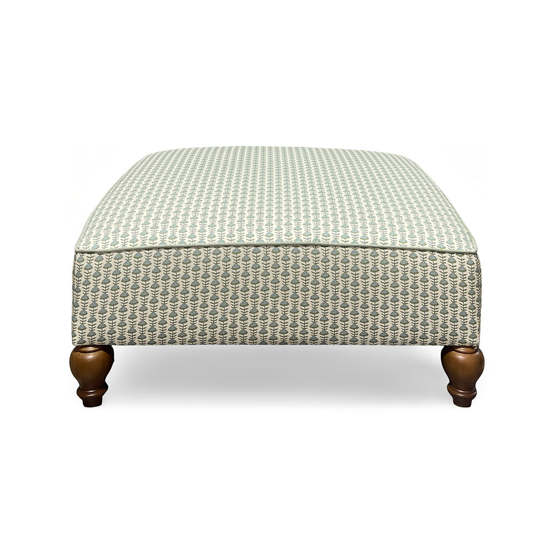 Adeline Ottoman from Best Home Furnishings in Multicolor Cotton / Natural Fiber Blend, Made in USA - Detail view