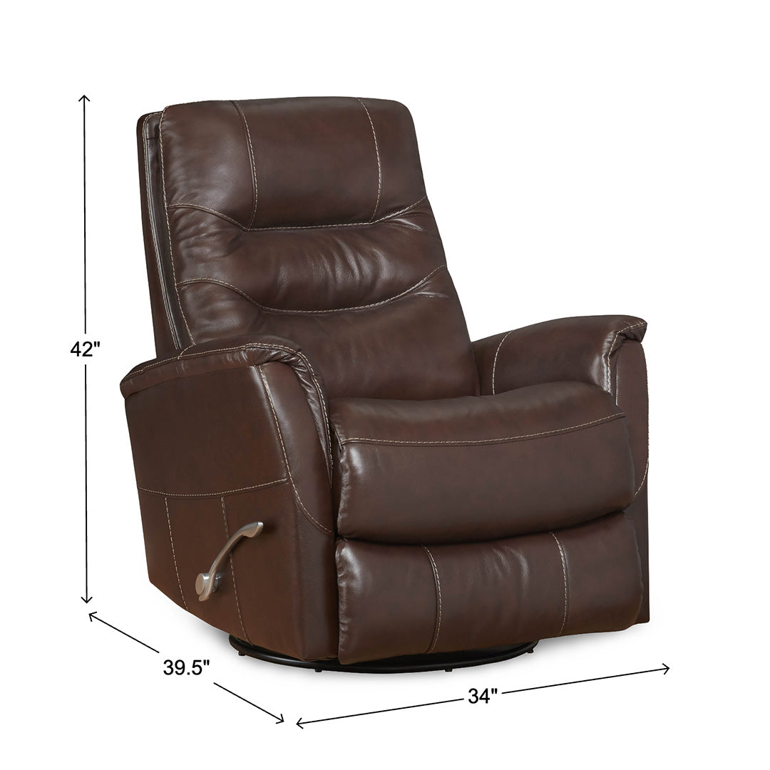 Alta Leather Swivel Glider Recliner