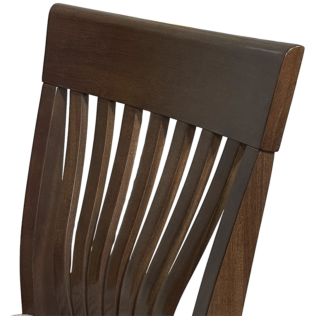 Amanda Upholstered Counter Stool from John Thomas (Whitewood IND) in Brown Solid Wood - Red finish