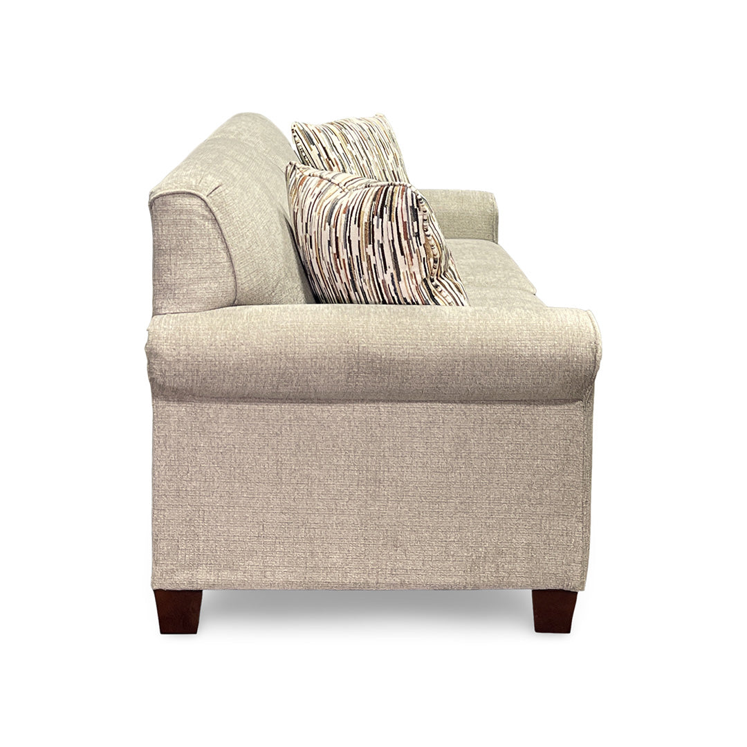 Beige Fabric Angie Visco Full Sleeper Loveseat from England - Additional view 6