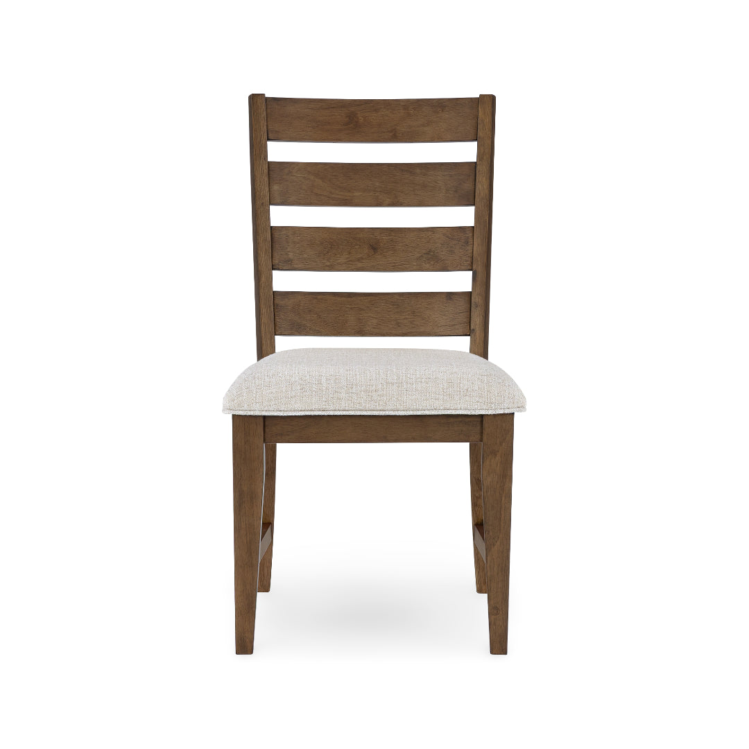 Apex Side Chair from Holland House in Brown Upholstered - Side view