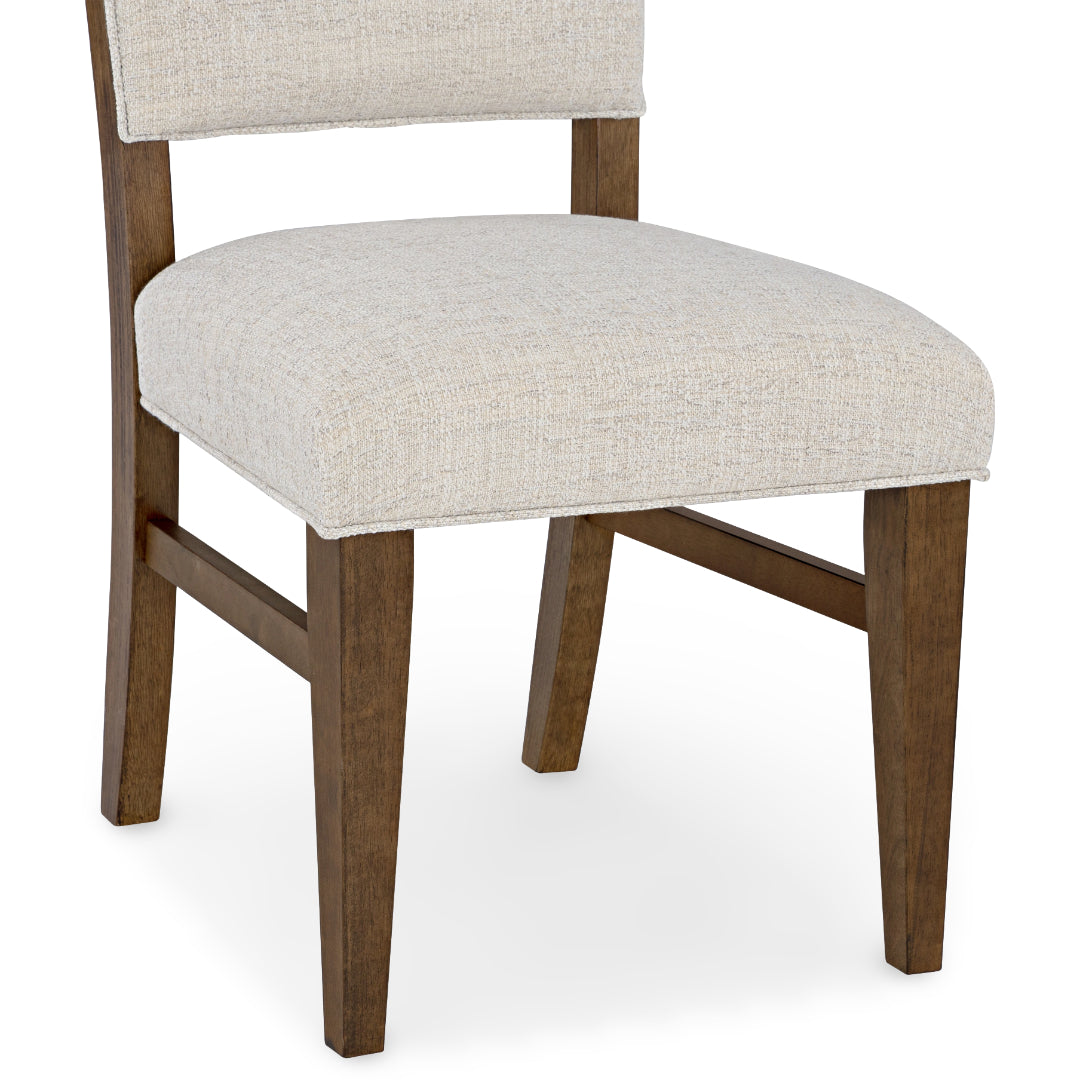 Apex Upholstered Chair from Holland House in Brown Veneer - Side view