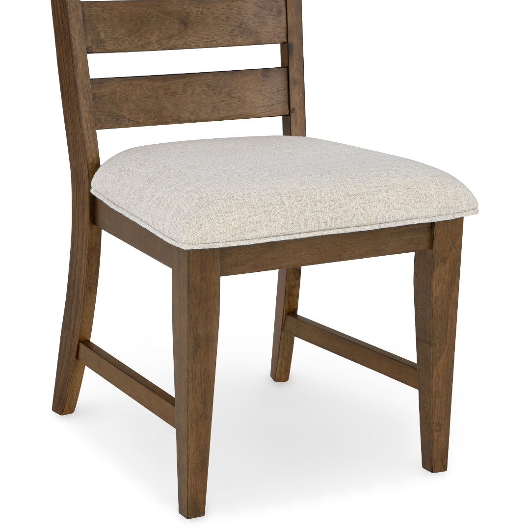 Apex Side Chair from Holland House in Brown Upholstered - Side view