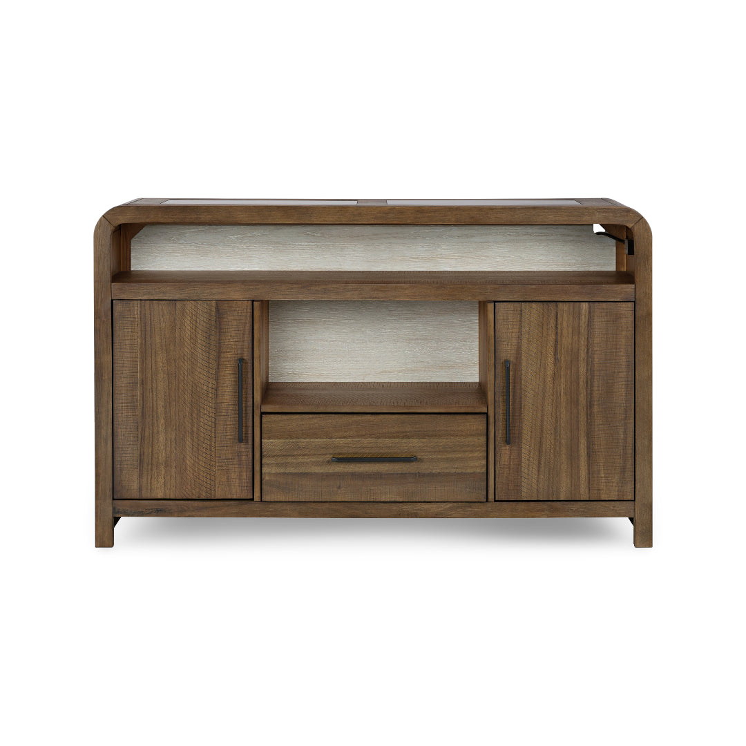 Apex Sideboard from Holland House in Brown Veneer - Side view