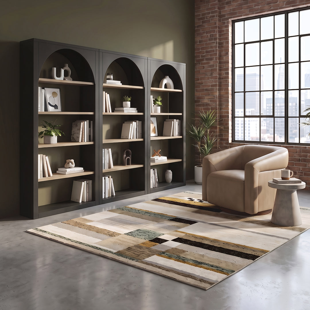 Archie Bookcase from Sunny Designs, Inc. in Solid Wood - Lifestyle view