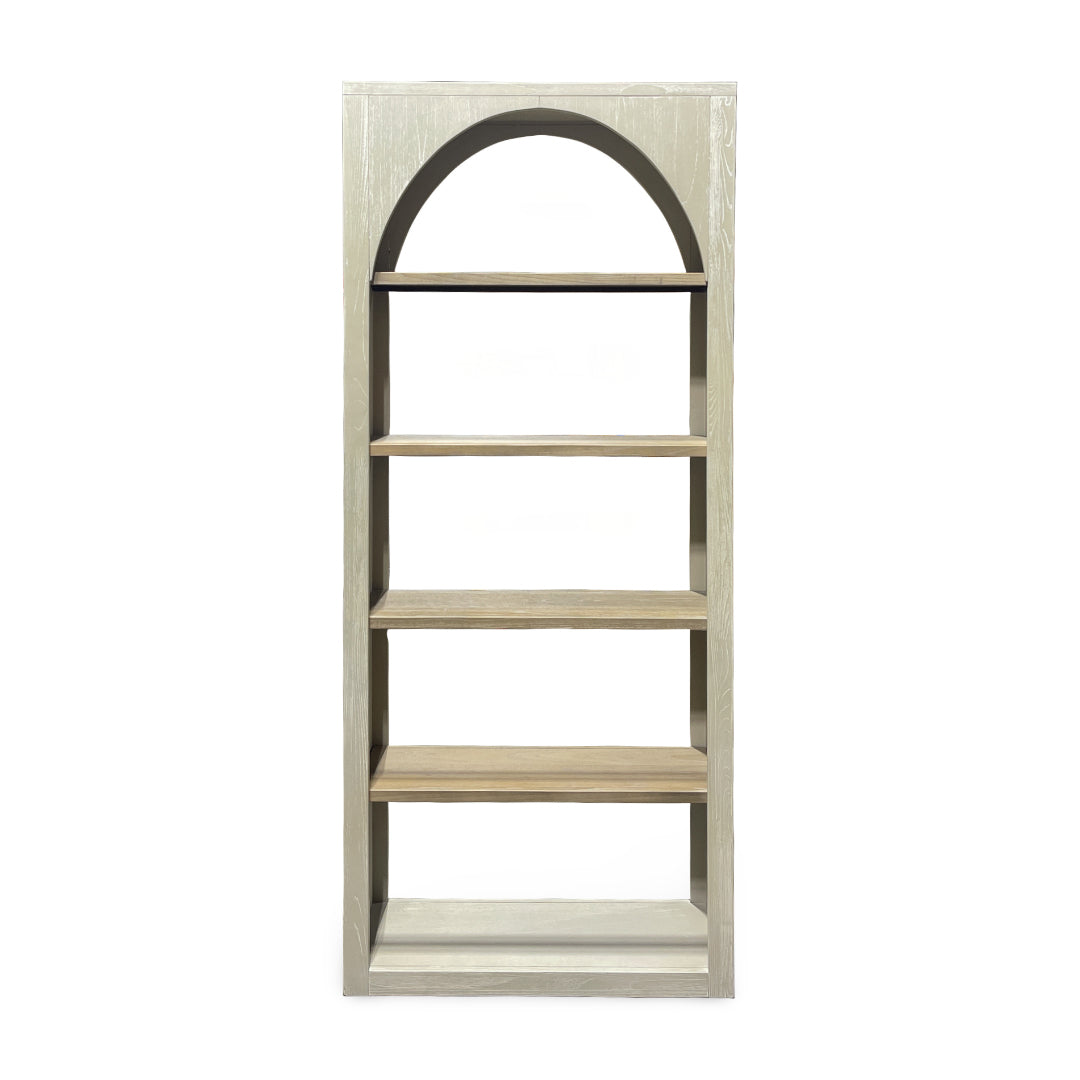 Archie Bookcase from Sunny Designs, Inc. in Solid Wood - Beige finish