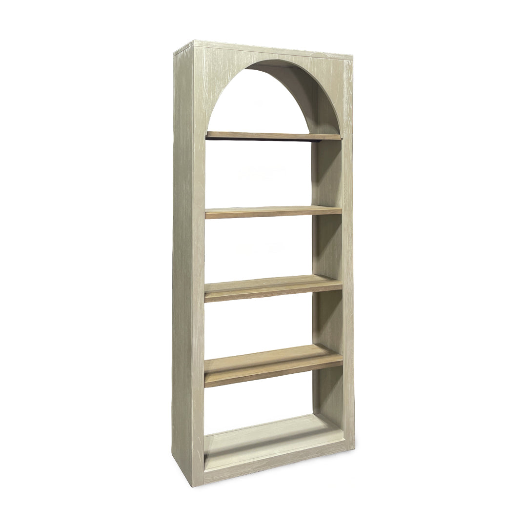 Archie Bookcase from Sunny Designs, Inc. in Solid Wood - Beige finish