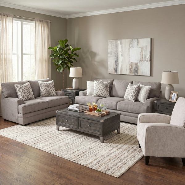 Beige Performance Fabric Ashton Pushback Recliner from Franklin Corporation - Alternate angle