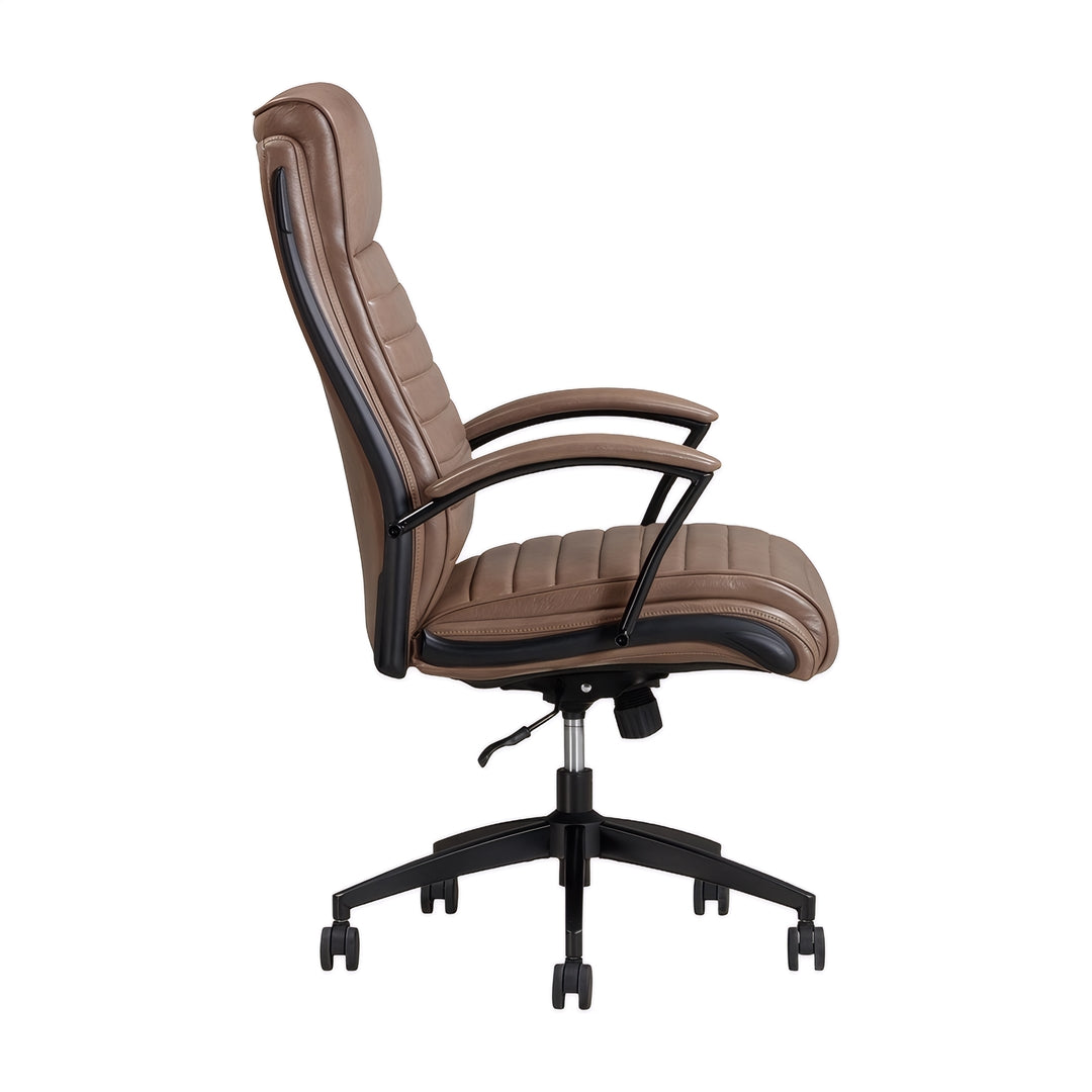 Atlas Leather Desk Chair from Parker House with Casters - Leather detail