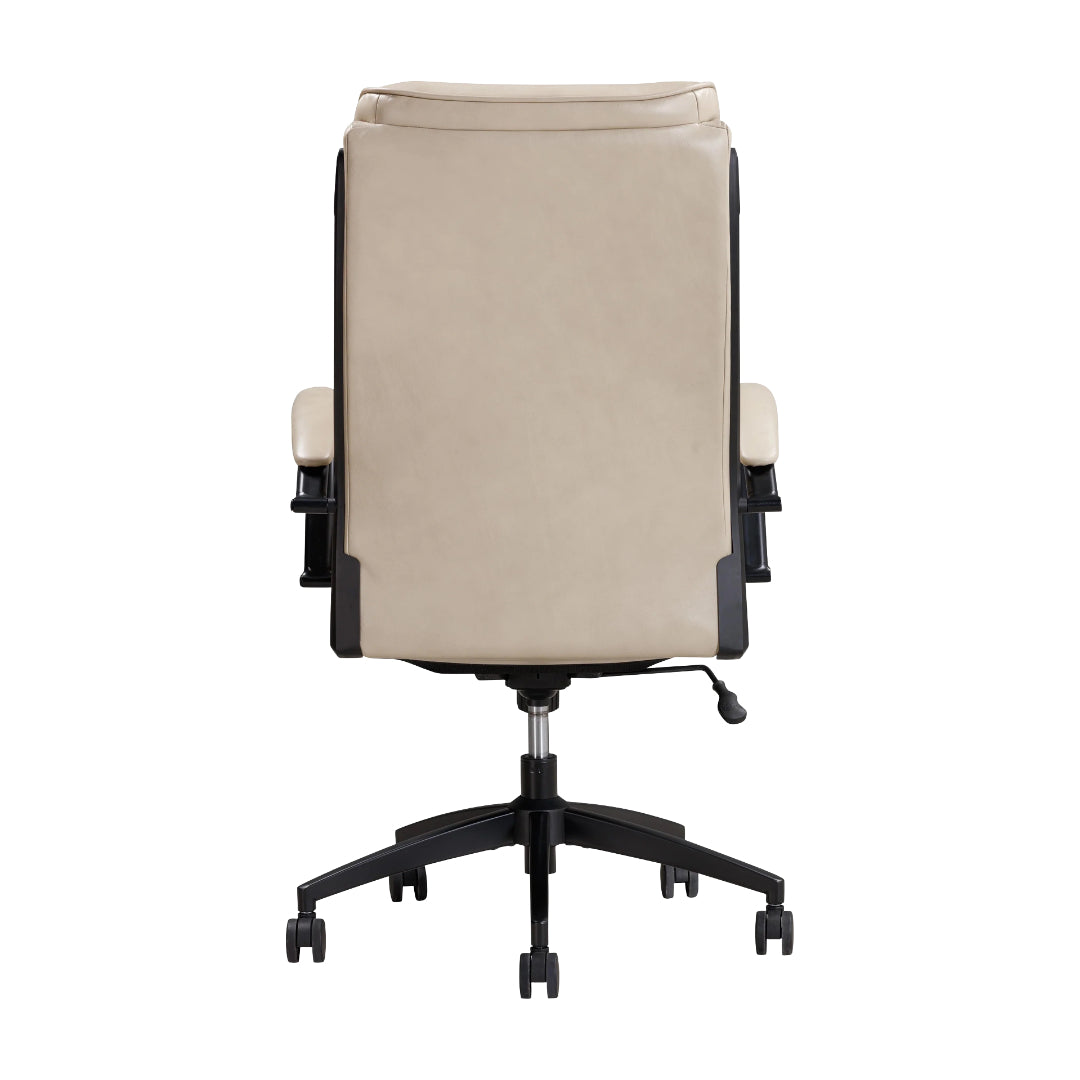 Atlas Leather Desk Chair from Parker House with Casters - Leather detail