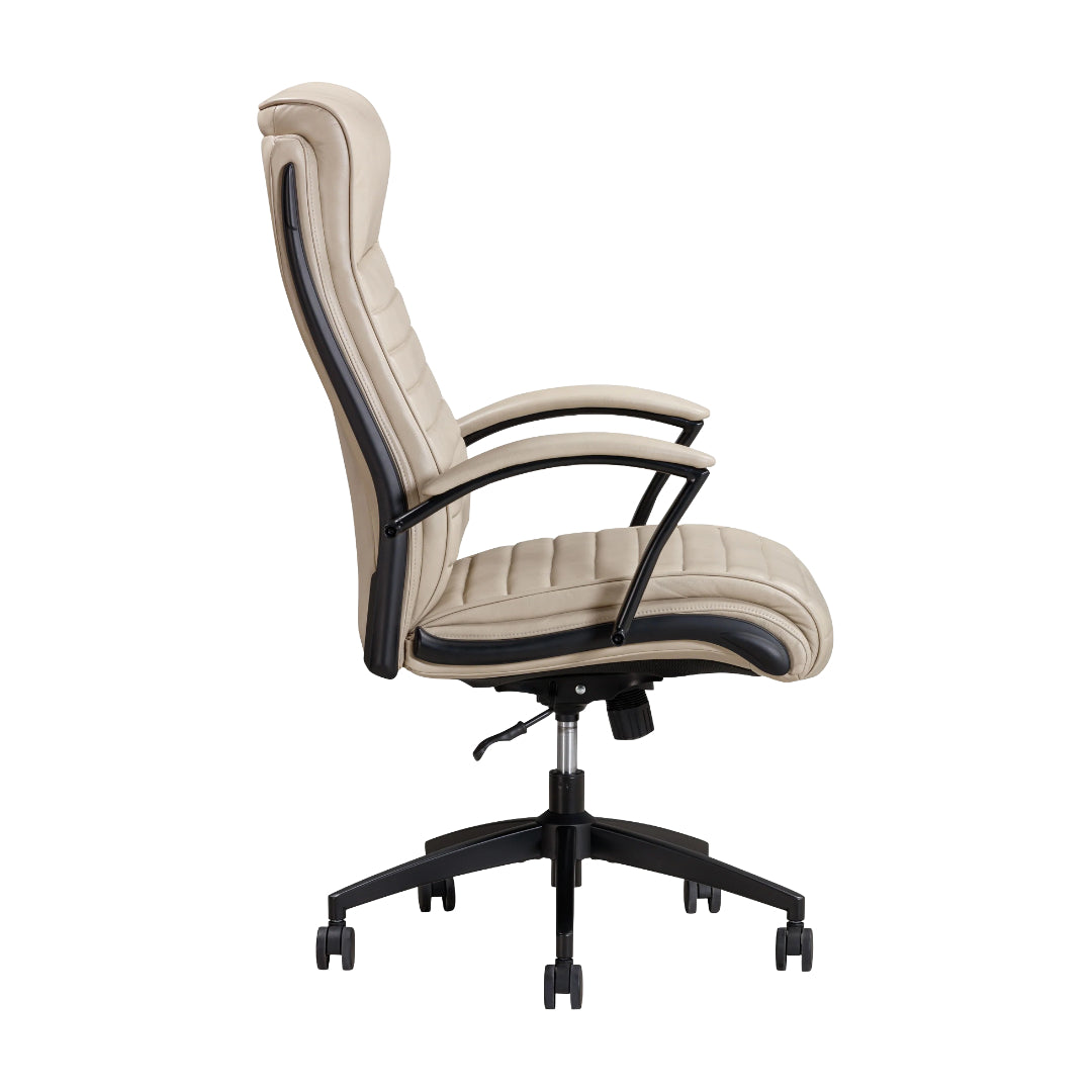 Atlas Leather Desk Chair from Parker House with Casters - Leather detail