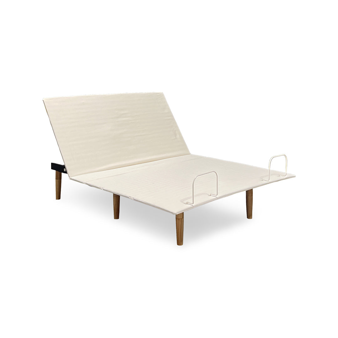 Adjustable base with organic cotton canvas