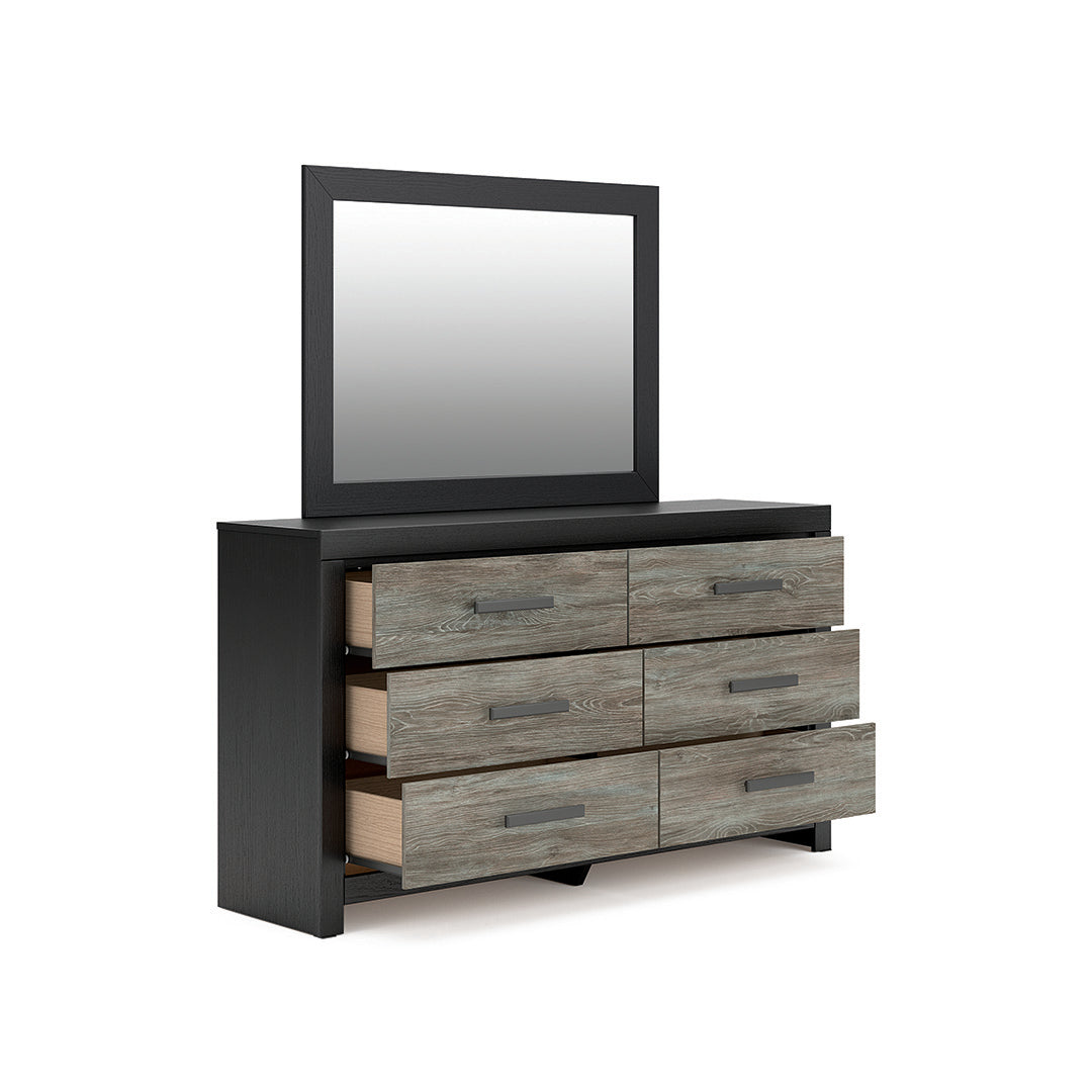 Broachmyn Black Bedroom Group with Mattress & Foundation - Queen