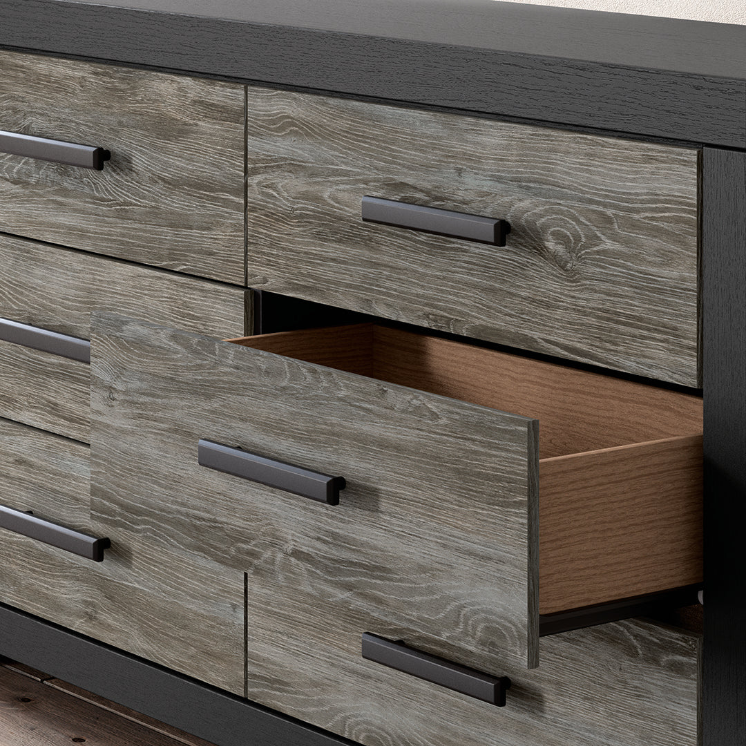 Broachmyn Black Bedroom Group with Mattress & Foundation - Queen