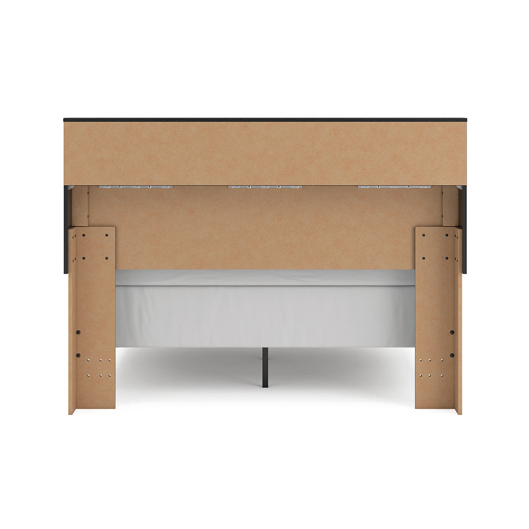 Broachmyn Black Bedroom Group with Mattress & Foundation - Queen