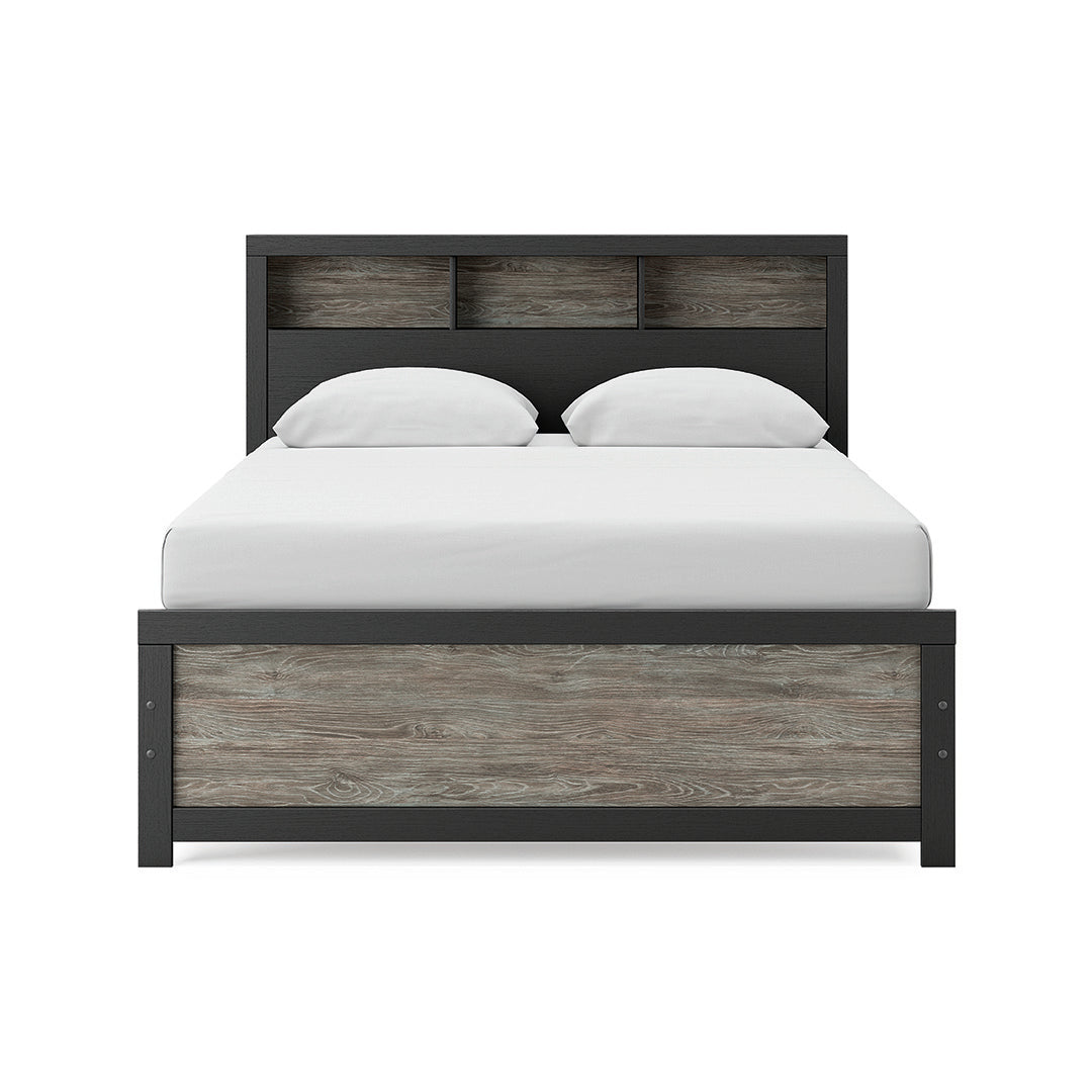 Broachmyn Black Bedroom Group with Mattress & Foundation - Queen