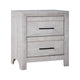 Cayne Nightstand in white from New Classic Home Furnishings Inc.