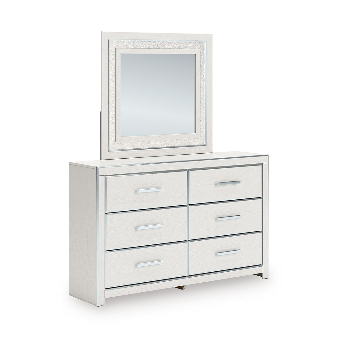 white and silver dresser Altyra